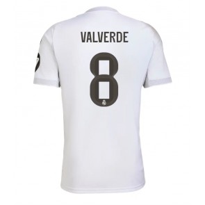 Lacne Muži Futbalové dres Real Madrid Federico Valverde #8 2025-26 Krátky Rukáv - Domáci